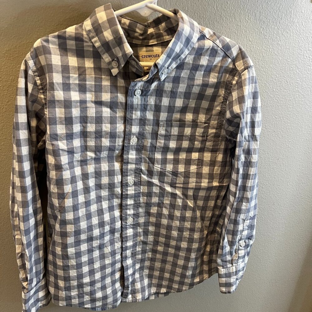 CrewCuts plaid button up